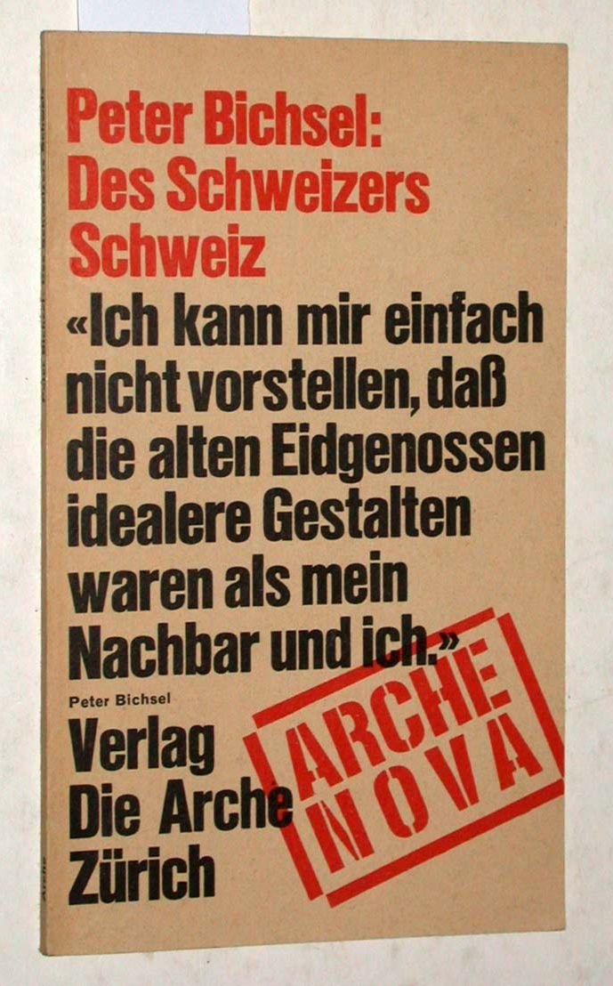 Des Schweizers Schweiz. Peter Bichsel Buch antiquarisch